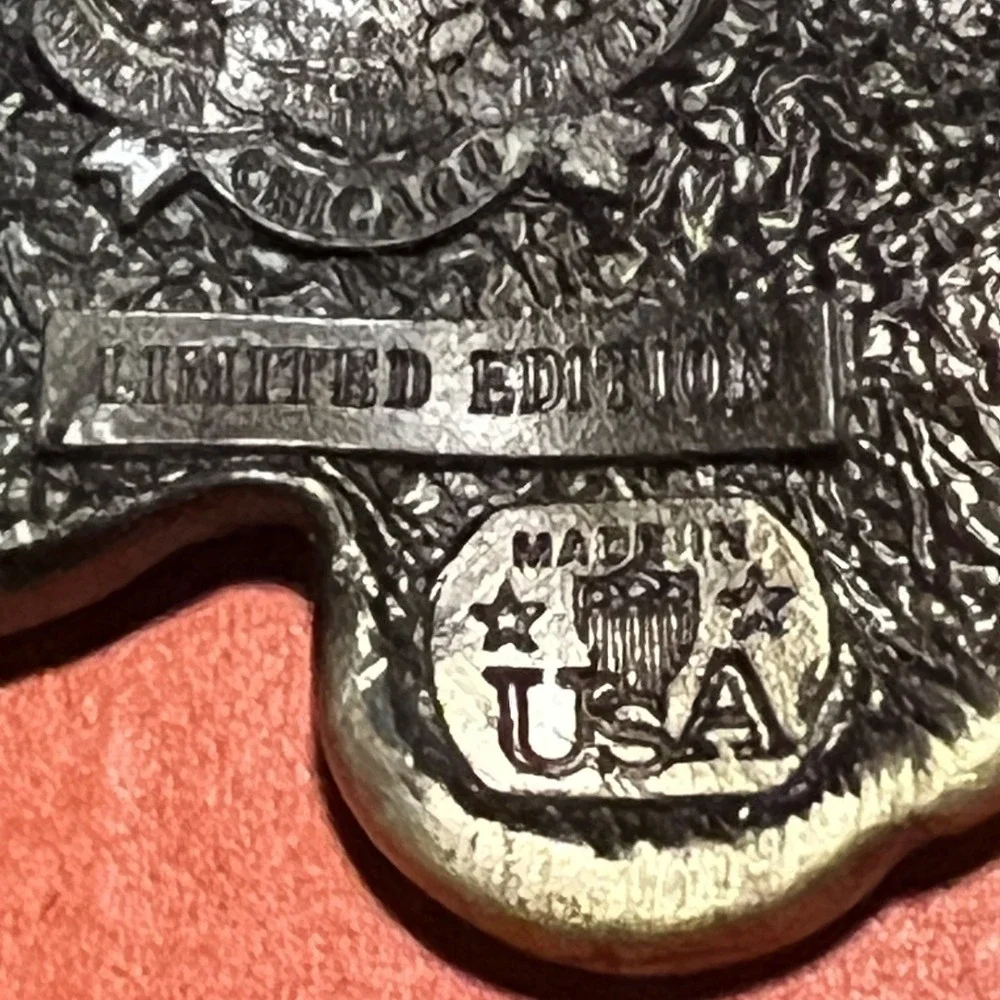 VTG Coin Belt Buckle The Great American Buckle Co 1979 Limited Edition #338-